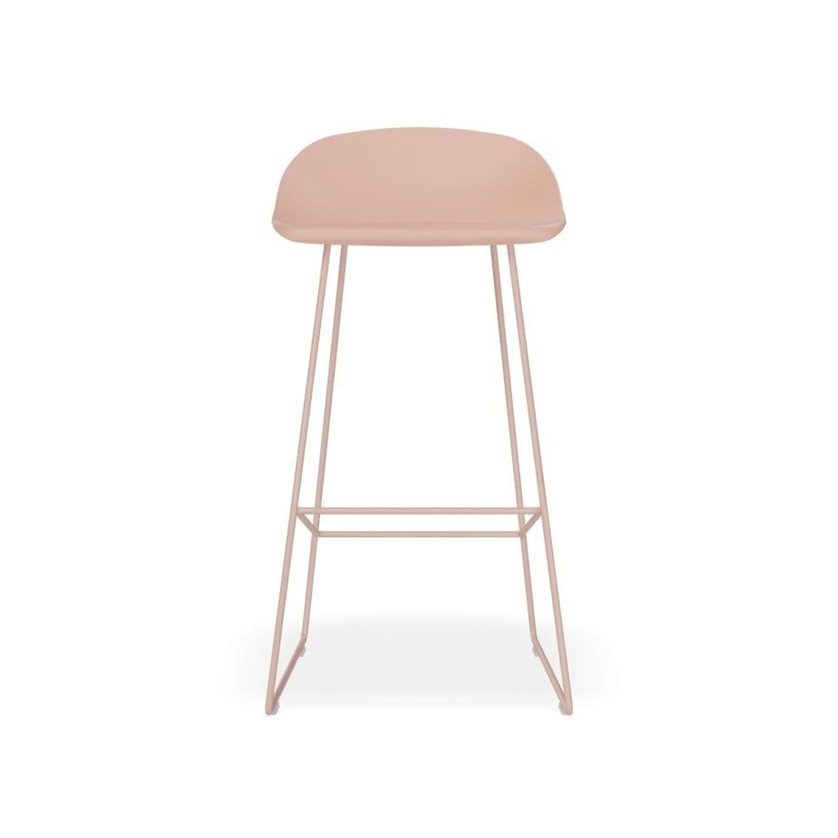 Pop Stool - Soft Pink Frame and Shell Seat gallery detail image