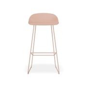 Pop Stool - Soft Pink Frame and Shell Seat gallery detail image