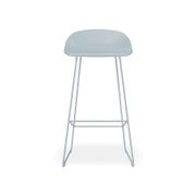 Pop Stool - Powder Blue Frame and Shell Seat gallery detail image
