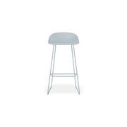 Pop Stool - Powder Blue Frame and Shell Seat gallery detail image