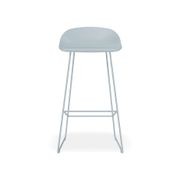 Pop Stool - Powder Blue Frame and Shell Seat gallery detail image
