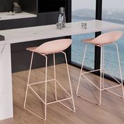 Pop Stool - Soft Pink Frame and Shell Seat gallery detail image