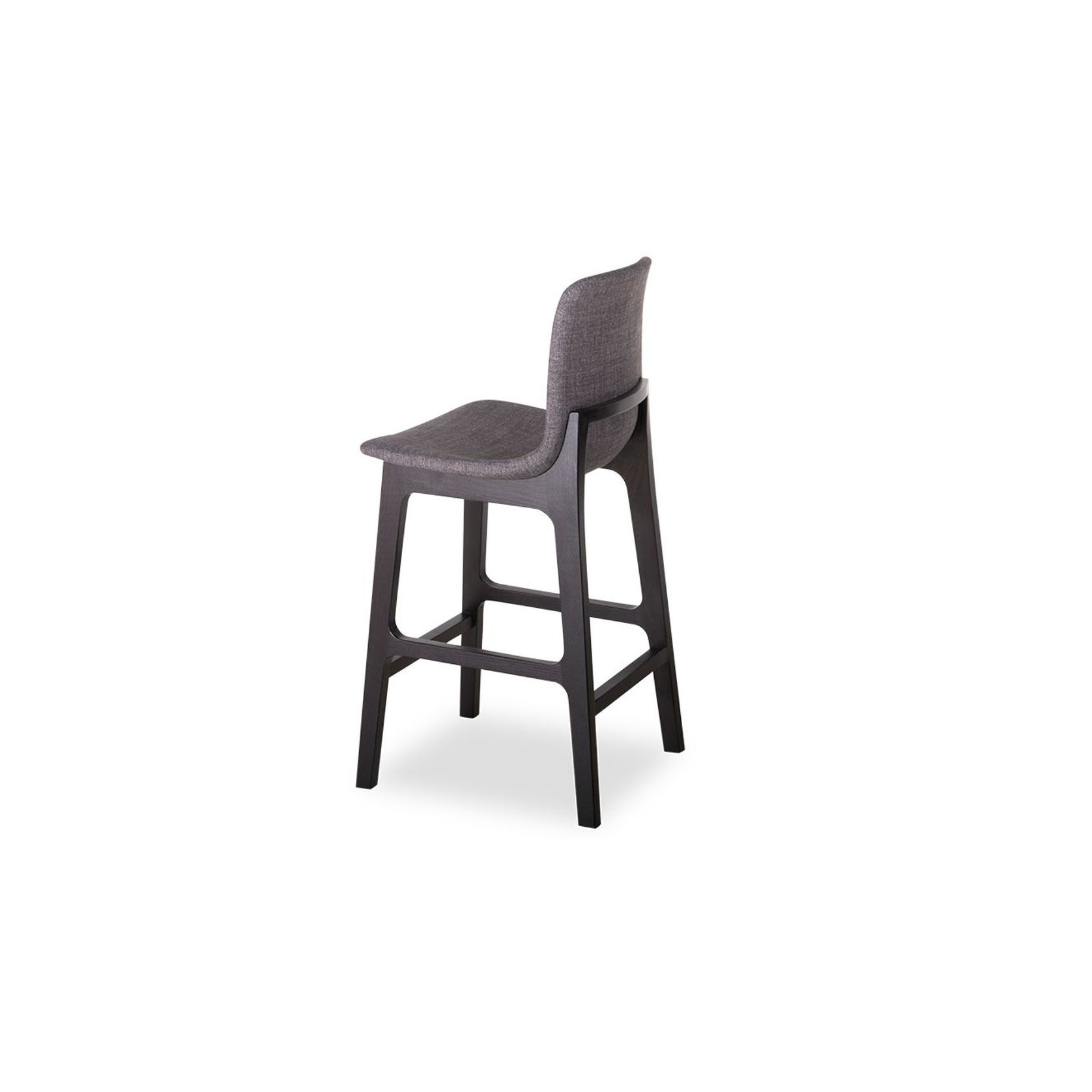 Ara Stool - Black - Charcoal Fabric - 74cm Bar/Counter Seat Height gallery detail image