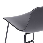 Umbria Stool -  Black Shell  - 77cm Commercial Bar Height gallery detail image