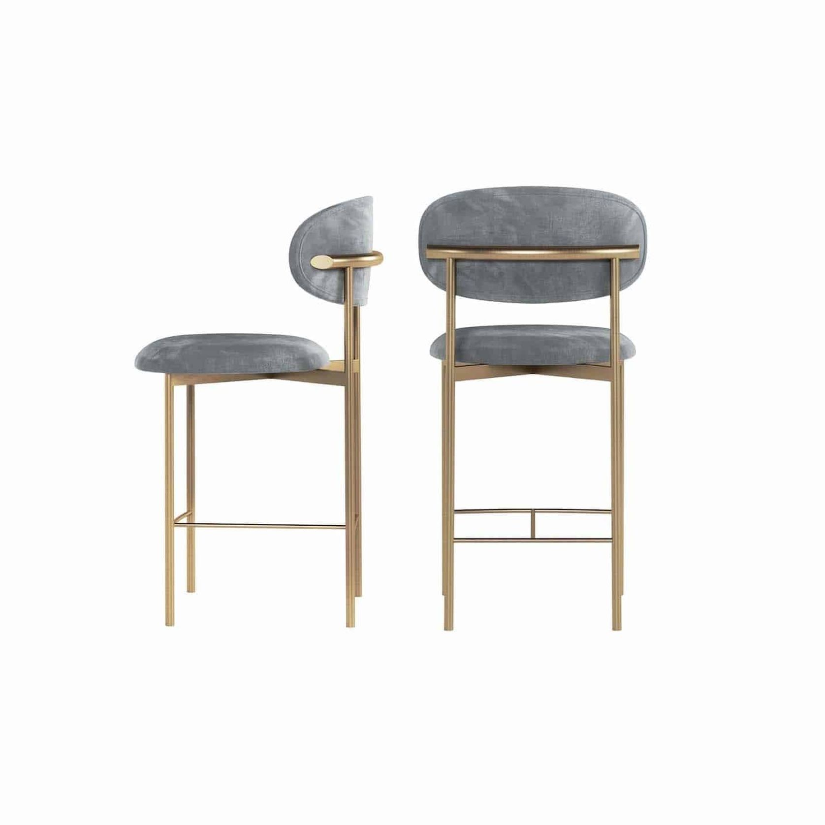 Bar Stools with Back "Carla" gallery detail image