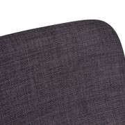 Umbria Stool - White - Charcoal Fabric  - 69cm Kitchen Bench Height gallery detail image