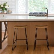 Winnie  Stool - White - Oak  - 66cm gallery detail image