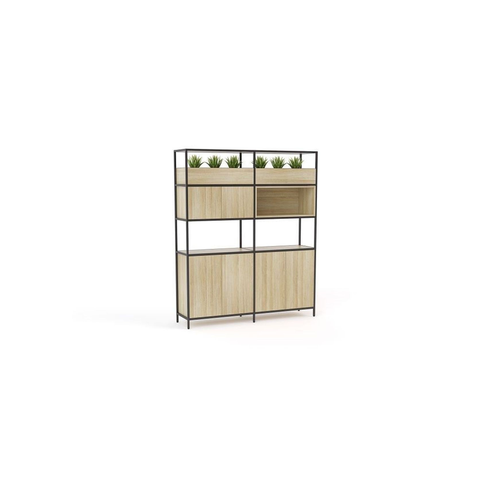 Kubix Modular 2-Unit System with Cupboards, Cubby & Planters gallery detail image