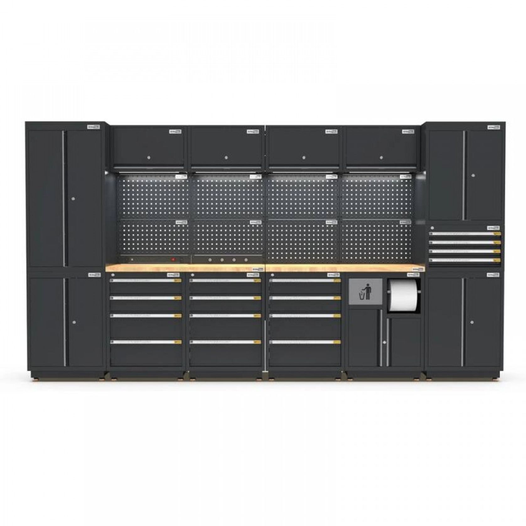 Pro Series Black Garage Storage Cabinet Set | GS30-34P gallery detail image
