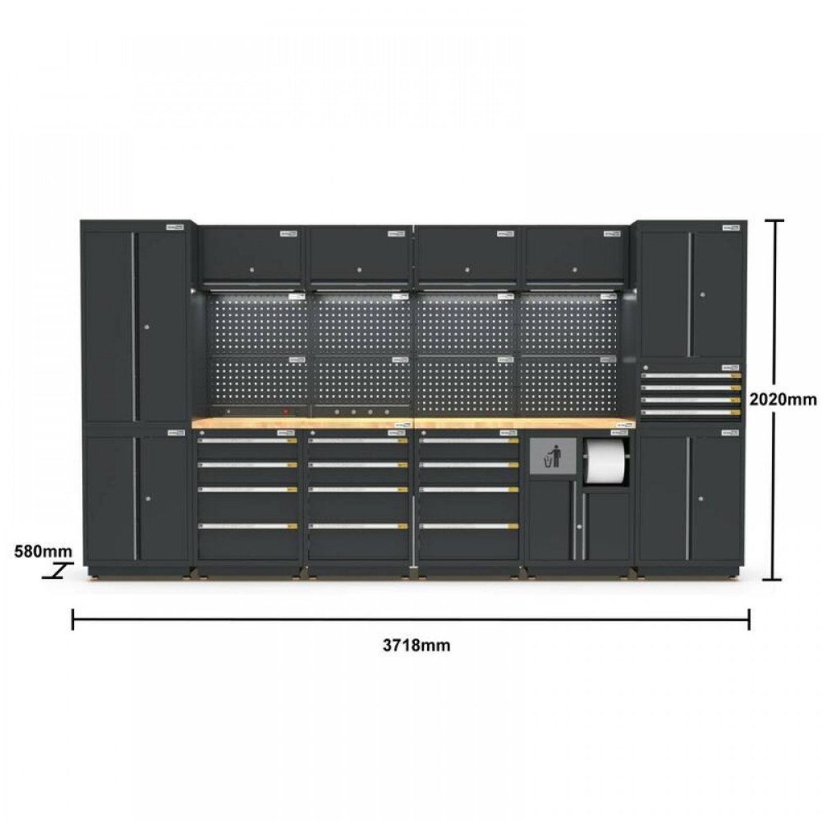 Pro Series Black Garage Storage Cabinet Set | GS30-34P gallery detail image