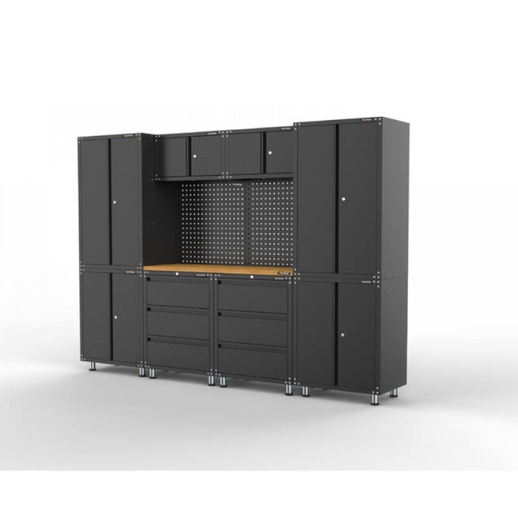 Black Workshop Garage Storage Cabinet Set | GS-D11B gallery detail image