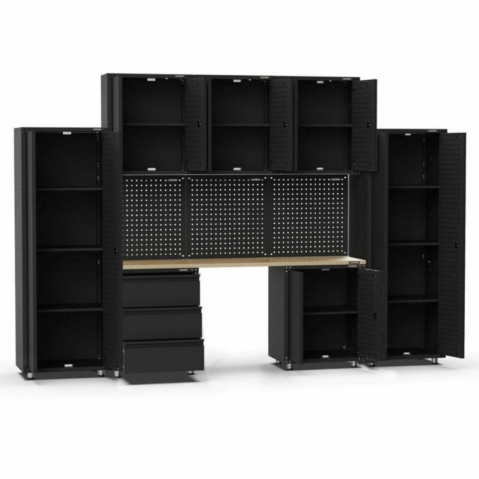 Black Workshop Garage Storage Cabinet Set | GS-D10 gallery detail image