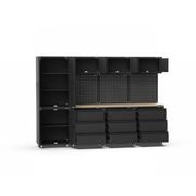Black Workshop Garage Storage Cabinet Set | GS-D12B gallery detail image