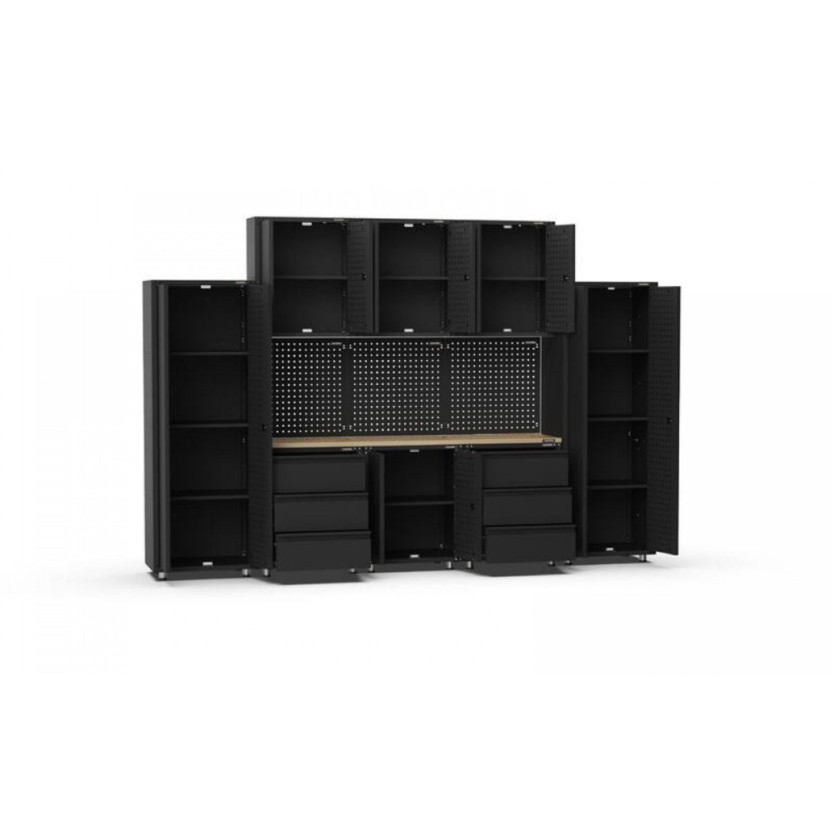 Black Workshop Garage Storage Cabinet Set | GS-D12C gallery detail image
