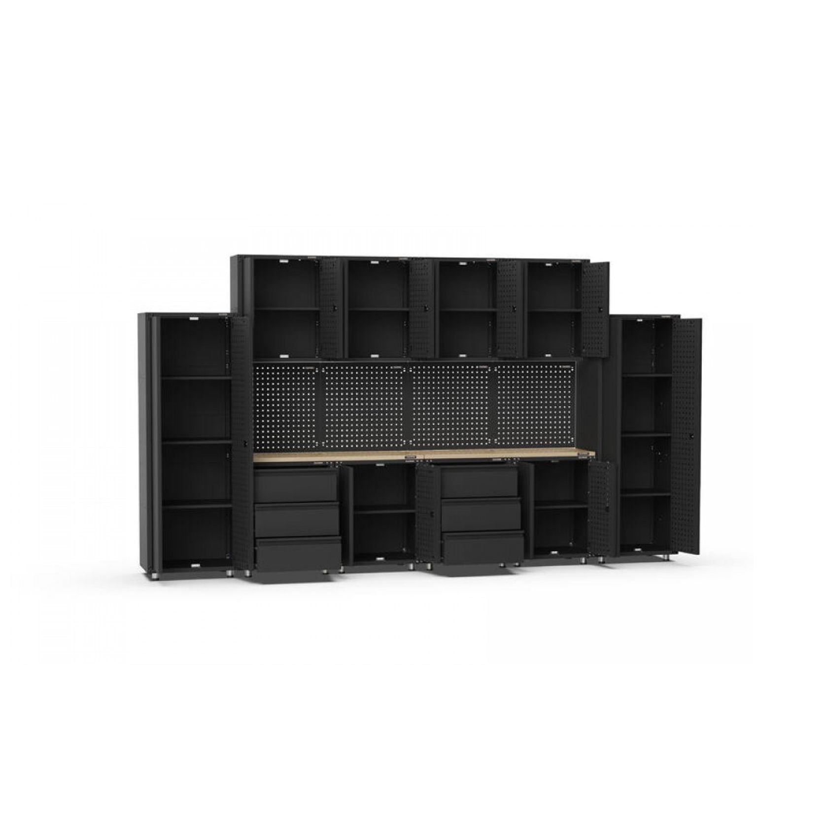 Black Workshop Garage Storage Cabinet Set | GS-D16 gallery detail image