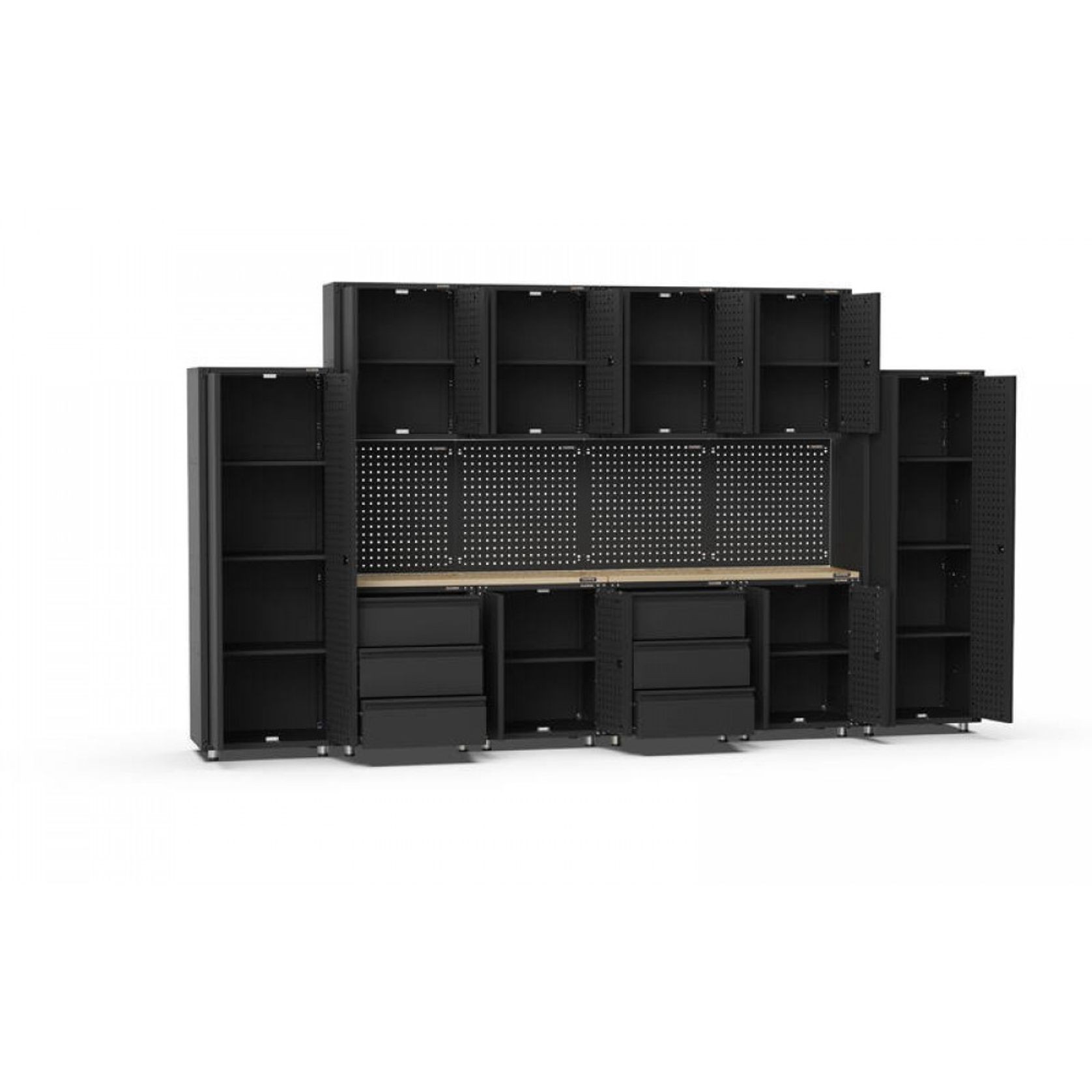 Black Workshop Garage Storage Cabinet Set | GS-D16 gallery detail image