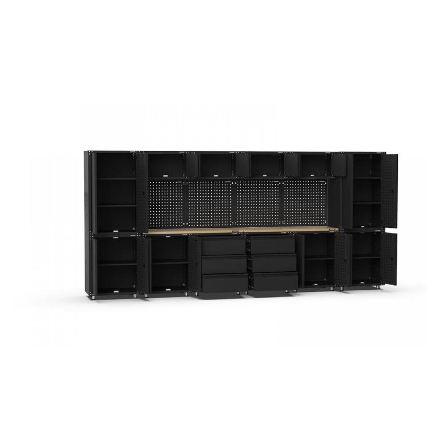 Black Workshop Garage Storage Cabinet Set | GS-D18 gallery detail image