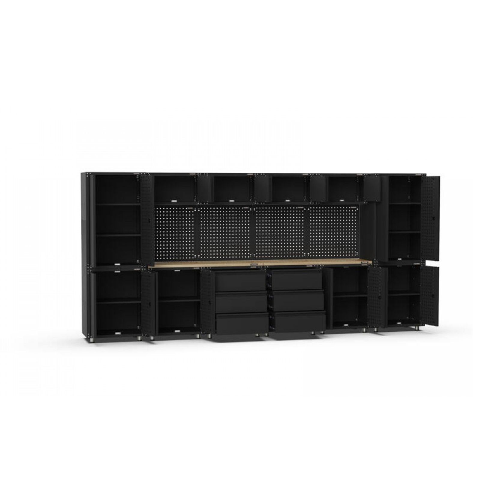 Black Workshop Garage Storage Cabinet Set | GS-D18 gallery detail image
