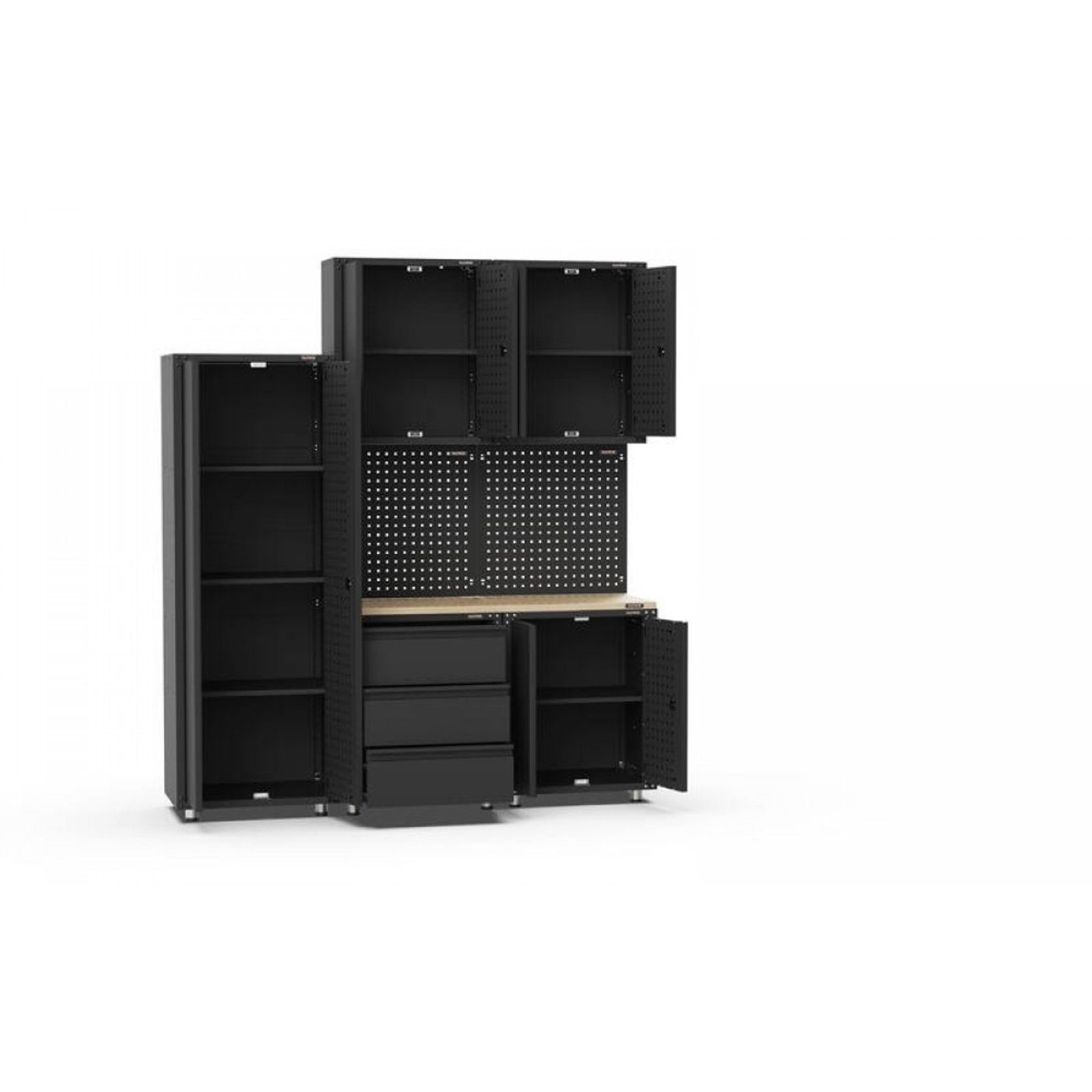 Black Workshop Garage Storage Cabinet Set | GS-D8 gallery detail image