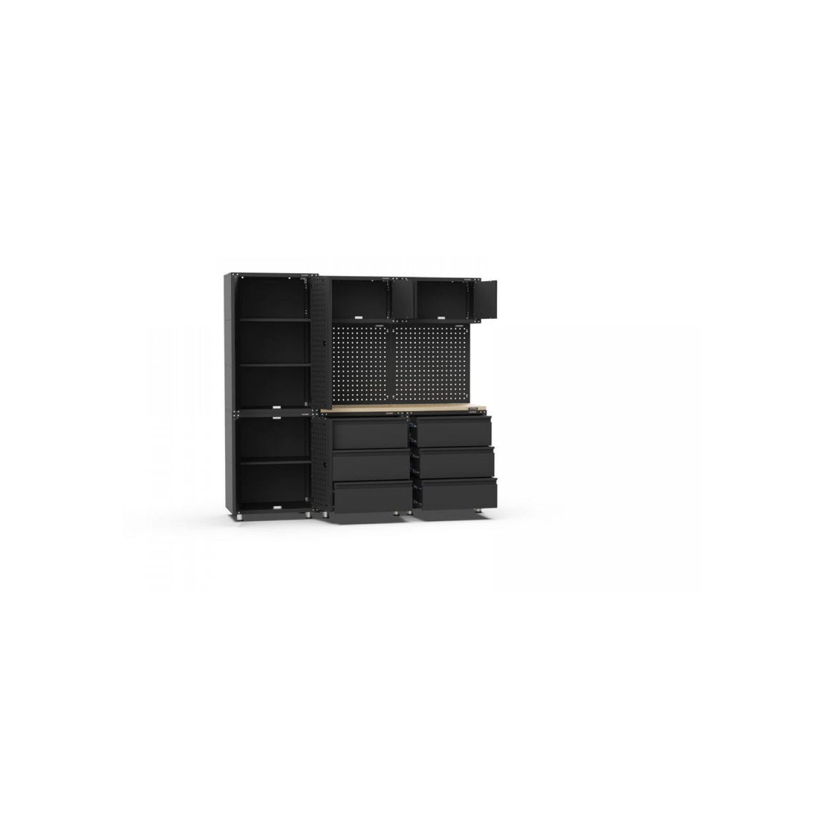 Black Workshop Garage Storage Cabinet Set | GS-D9C gallery detail image