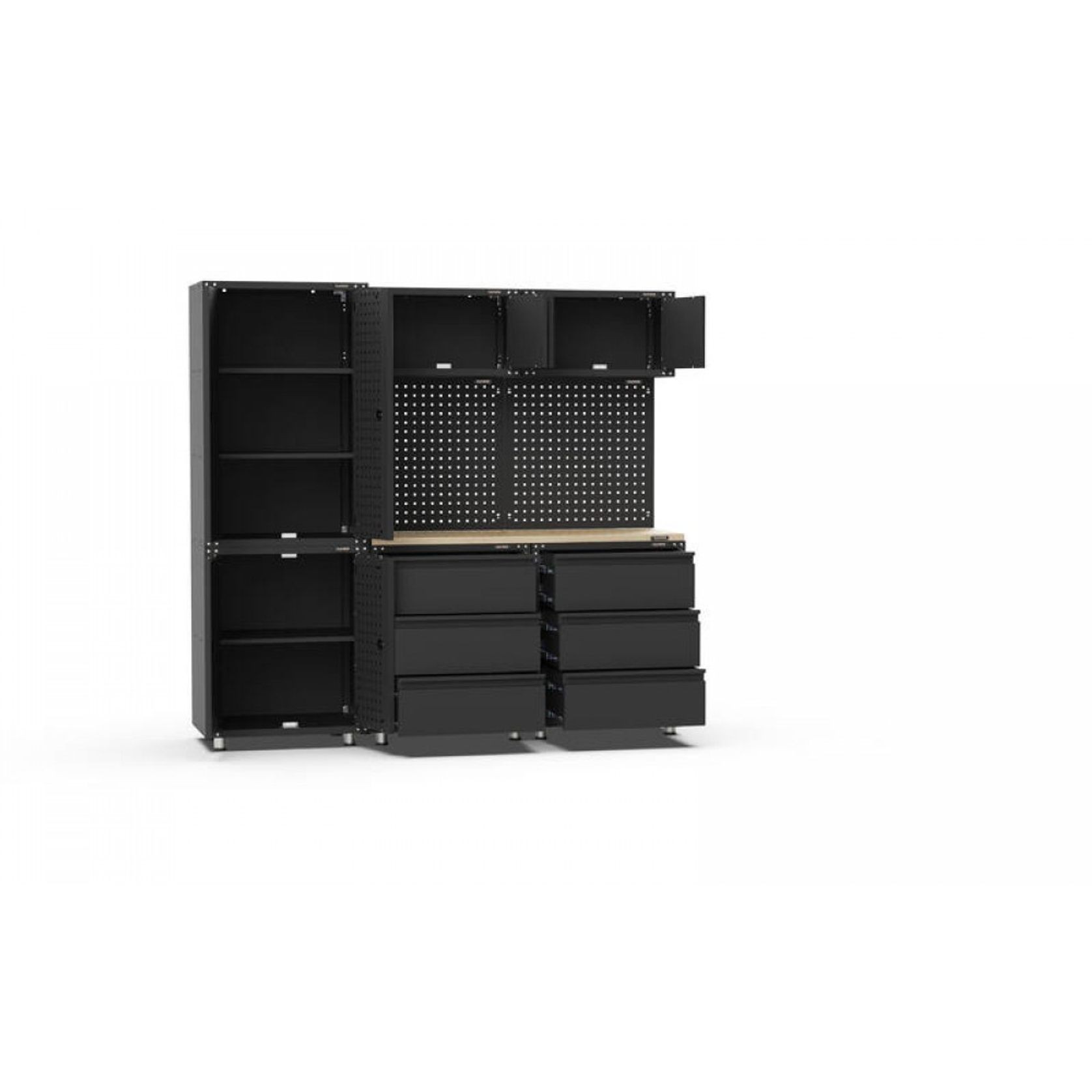 Black Workshop Garage Storage Cabinet Set | GS-D9C gallery detail image