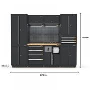 Pro Series Black Garage Storage Cabinet Set | GS30-21P gallery detail image
