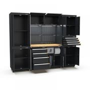 Pro Series Black Garage Storage Cabinet Set | GS30-21P gallery detail image