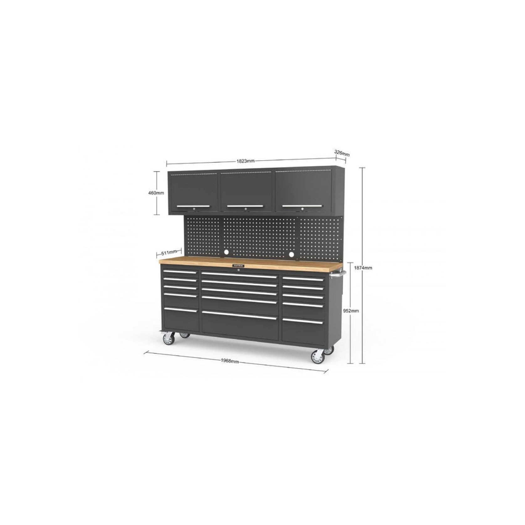 Black Workshop Garage Storage Cabinet Set | GS-P6A gallery detail image