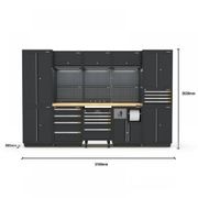 Pro Series Black Garage Storage Cabinet Set | GS30-27P gallery detail image