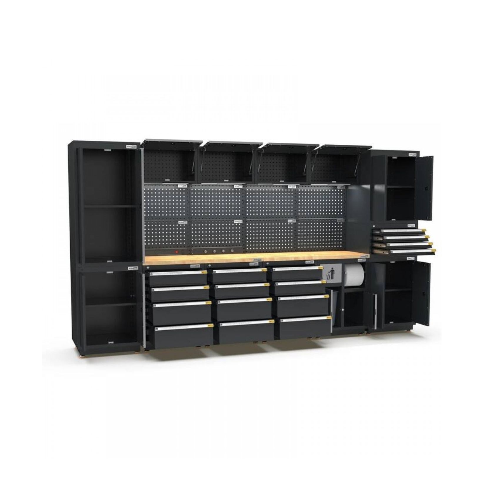 Pro Series Black Garage Storage Cabinet Set | GS30-34P gallery detail image