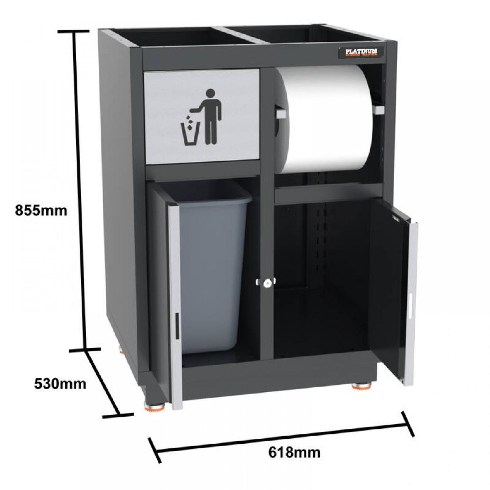 Pro Series Black Garage Storage Cabinet Set | GS30-21P gallery detail image