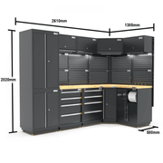 Pro Series Black Garage Storage Cabinet | GS30-COR35P gallery detail image