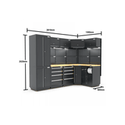 Pro Series Black Garage Storage Cabinet | GS30-COR35P gallery detail image