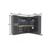 Pro Series Black Garage Storage Cabinet | GS30-COR38P gallery detail image
