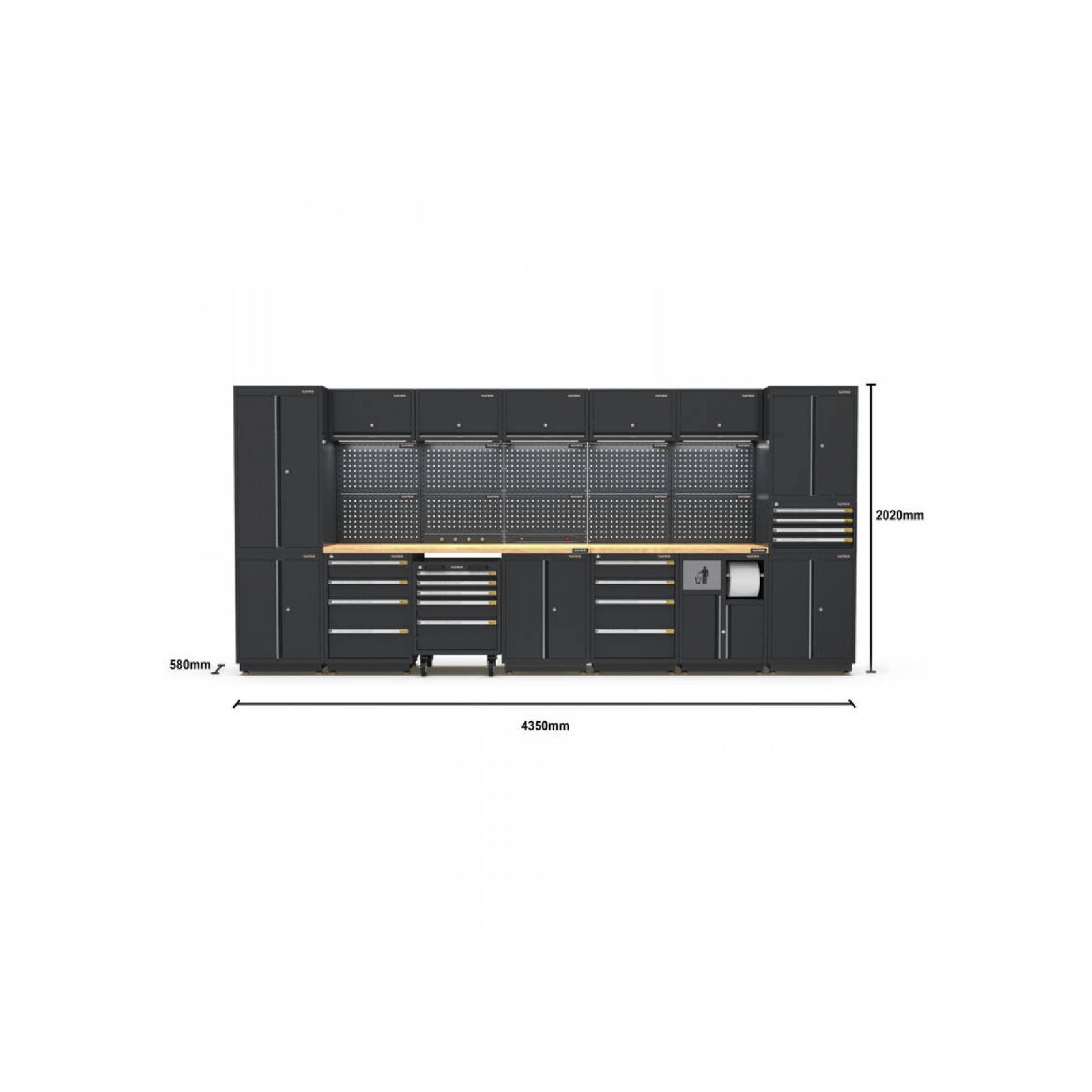 Pro Series Black Garage Storage Cabinet Set | GS30-40P gallery detail image
