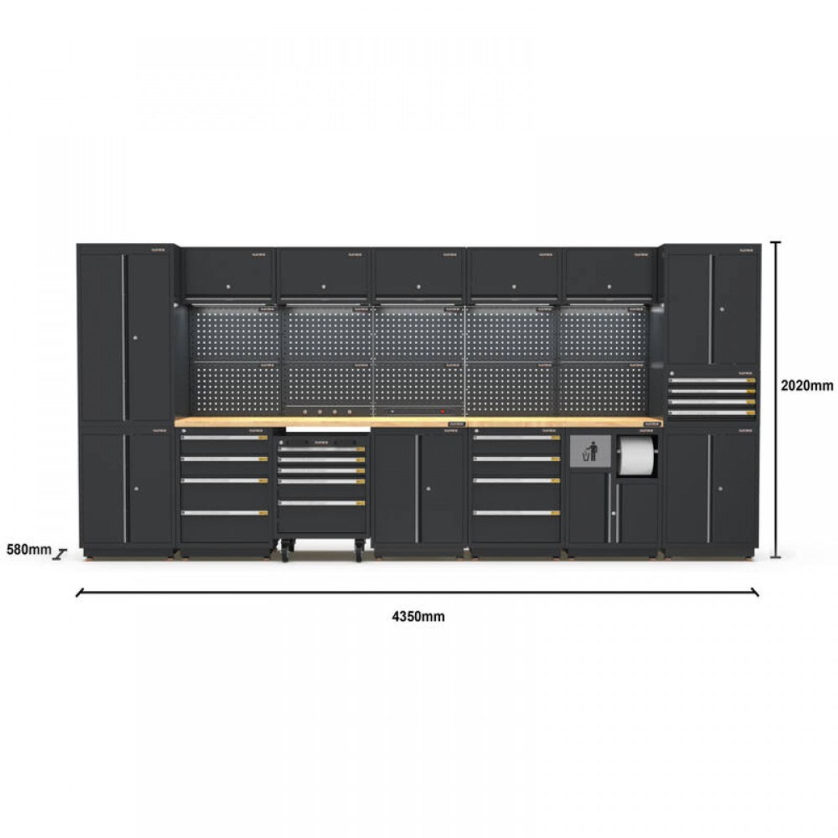 Pro Series Black Garage Storage Cabinet Set | GS30-40P gallery detail image