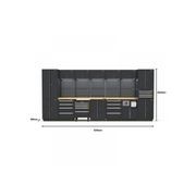 Pro Series Black Garage Storage Cabinet Set | GS30-40P gallery detail image