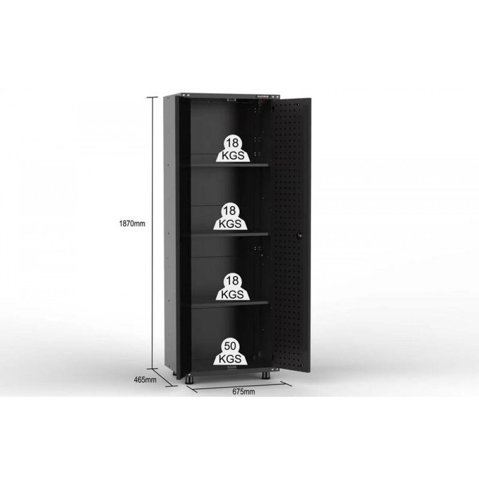 Black Workshop Garage Storage Cabinet Set | GS-D16 gallery detail image