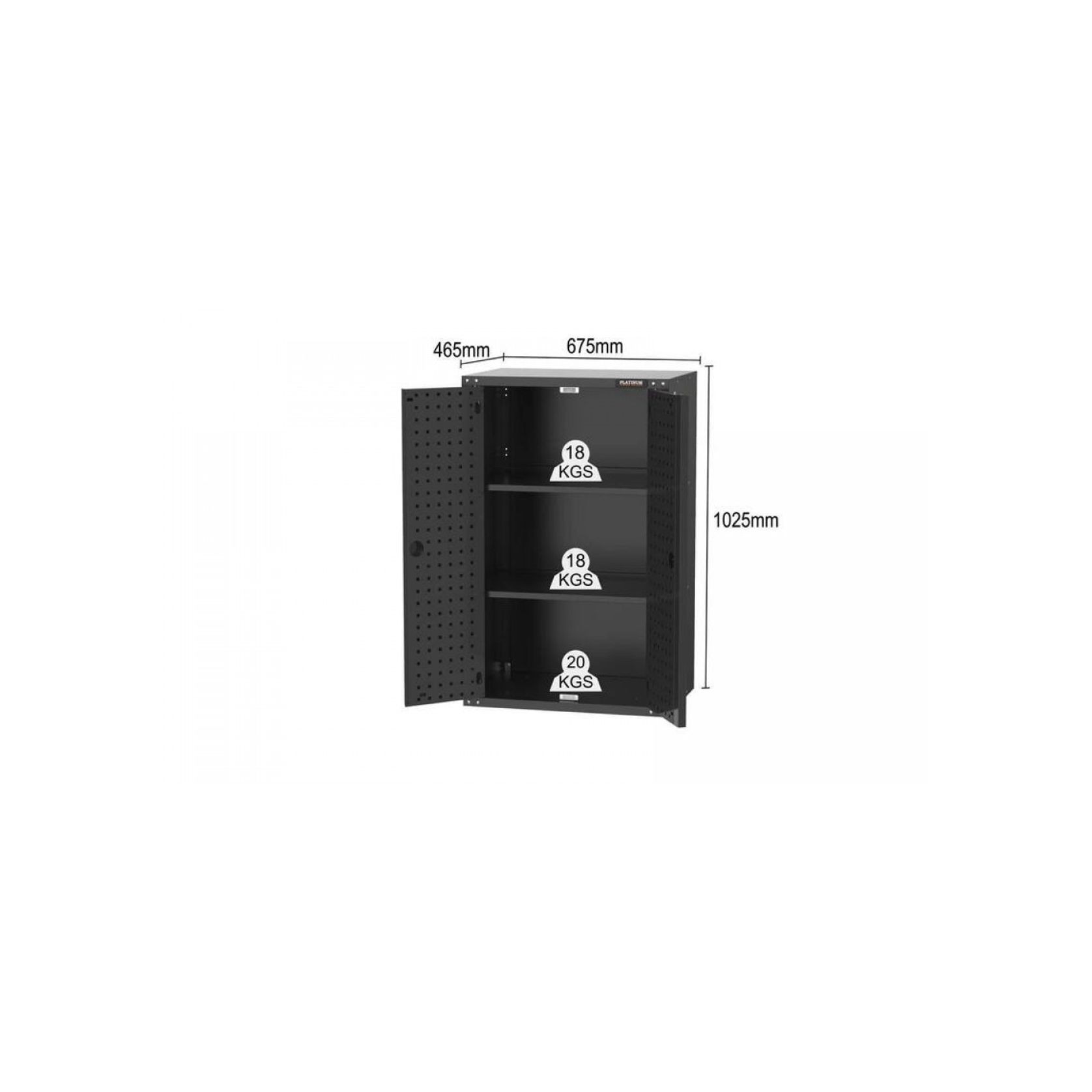 Black Workshop Garage Storage Cabinet Set | GS-D12B gallery detail image