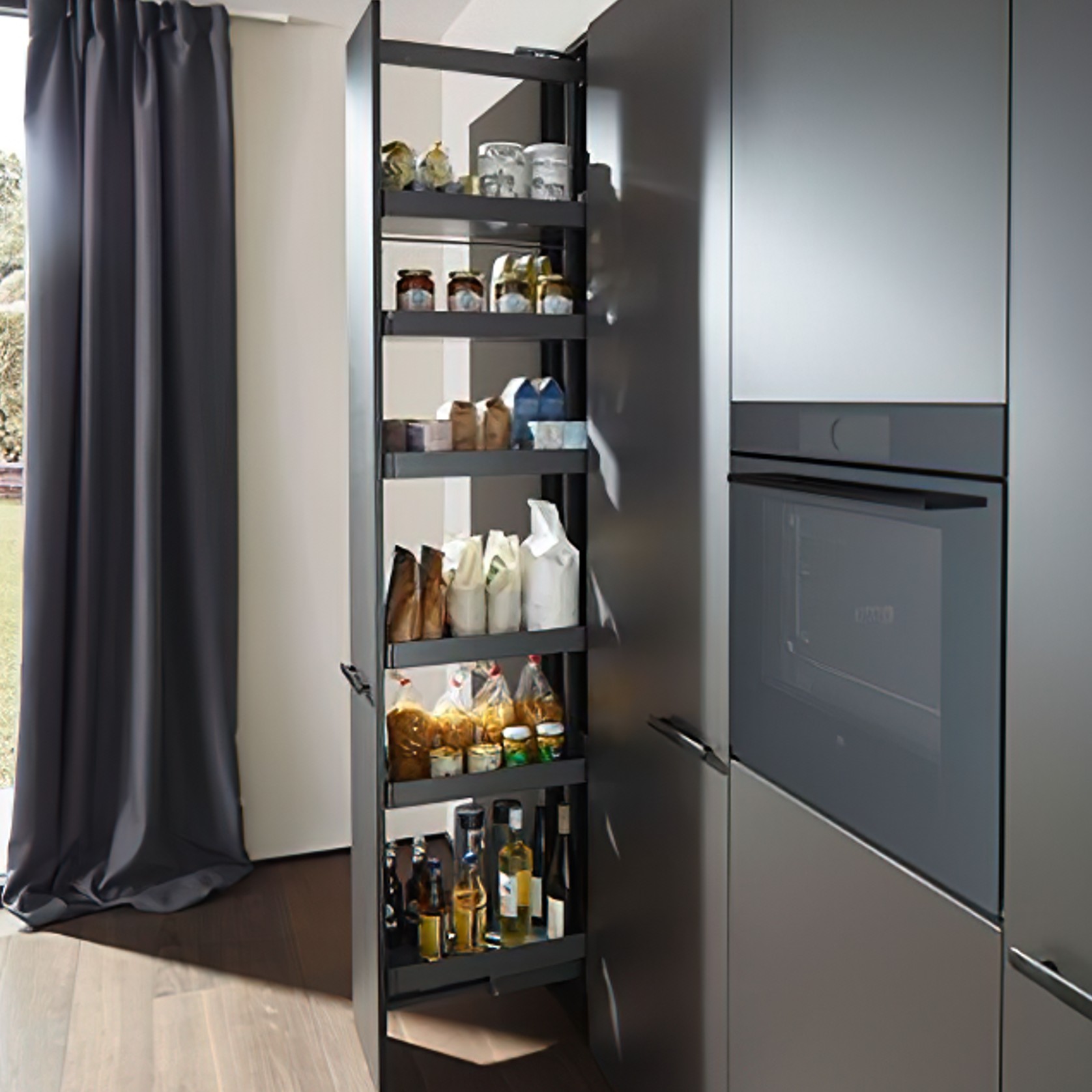 Peka Standard Larder Pull-out Liro 400mm | Complete Kit gallery detail image