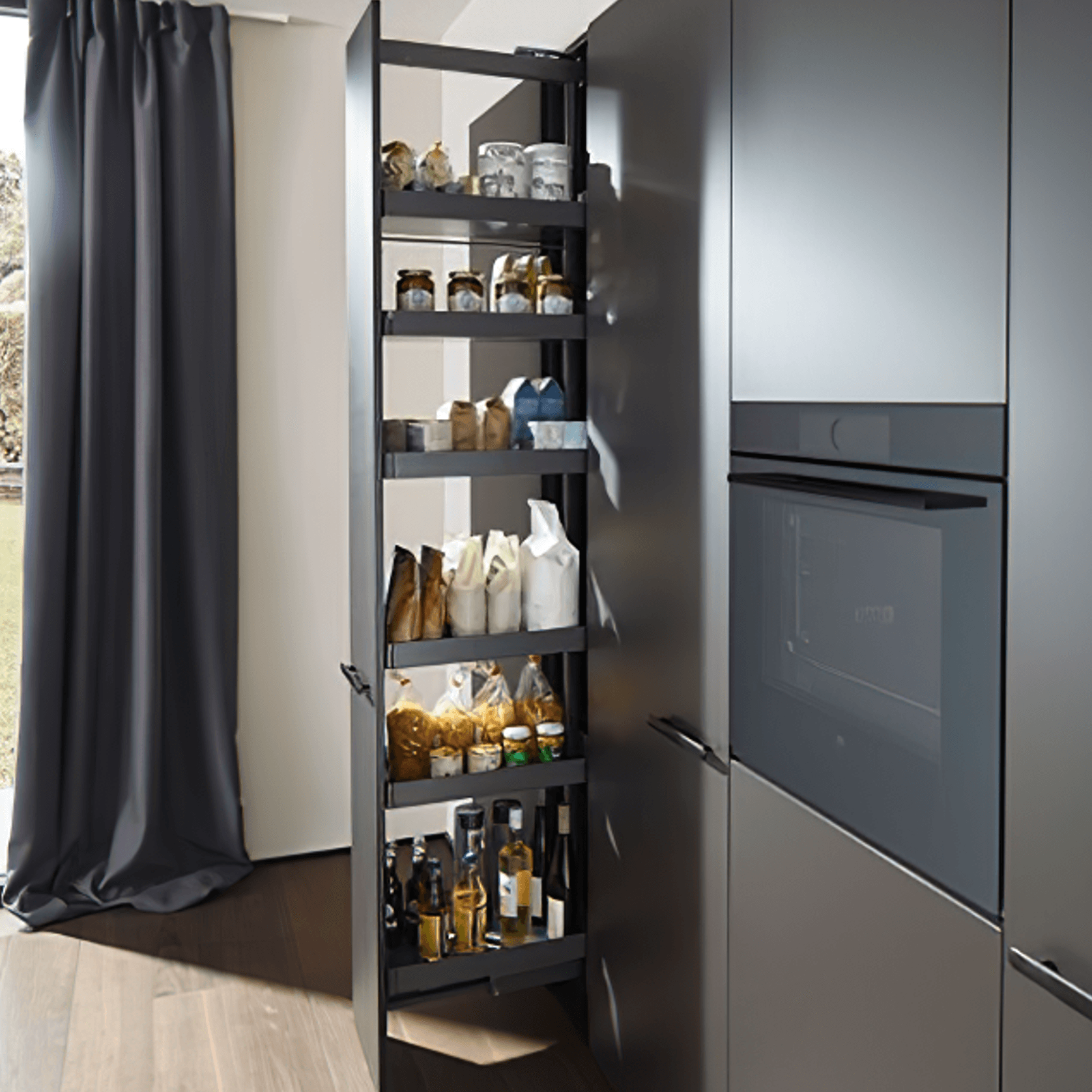 Peka Standard Larder Pull-out Liro 400mm | Complete Kit gallery detail image