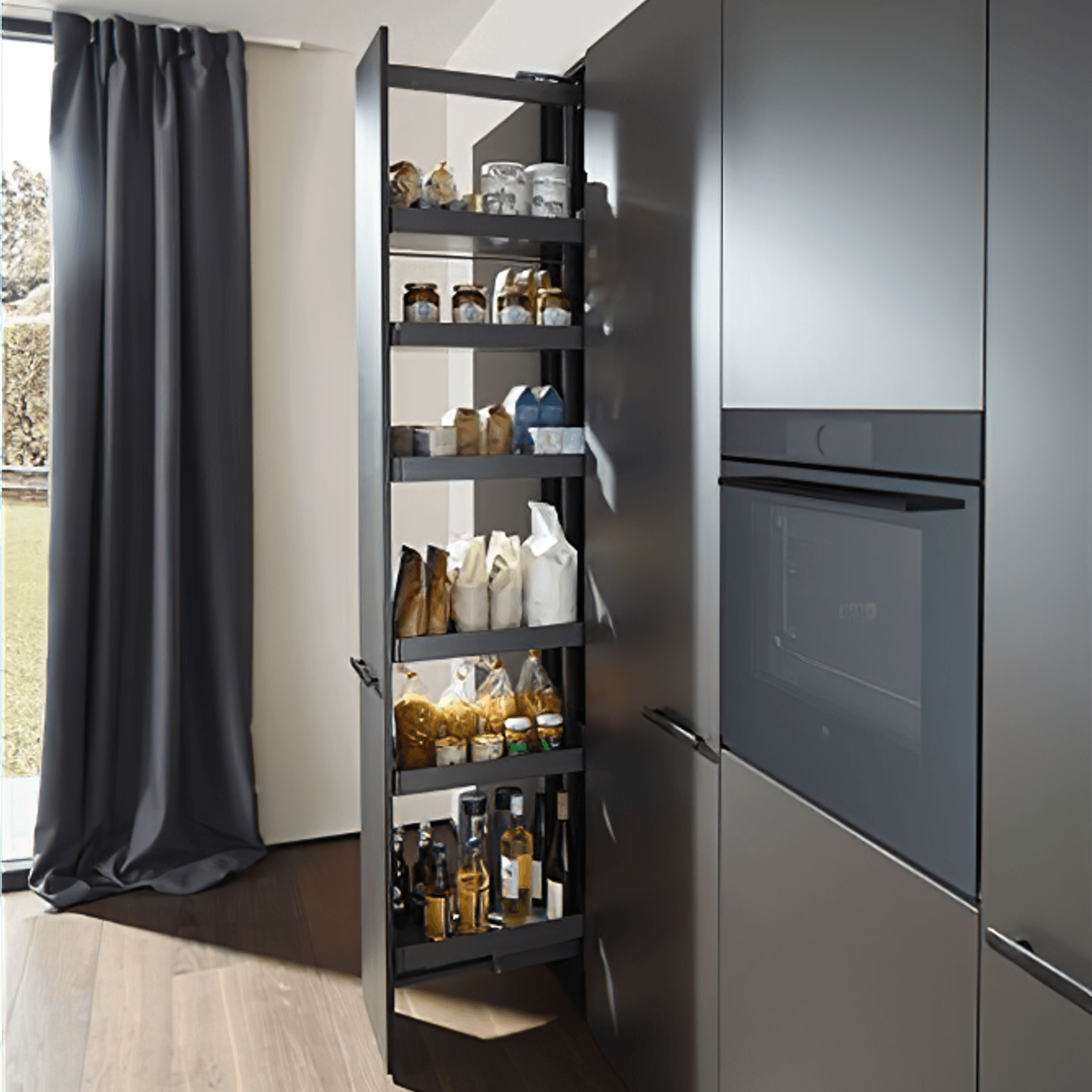 Peka Standard Larder Pull-out Liro 300mm | Complete Kit gallery detail image