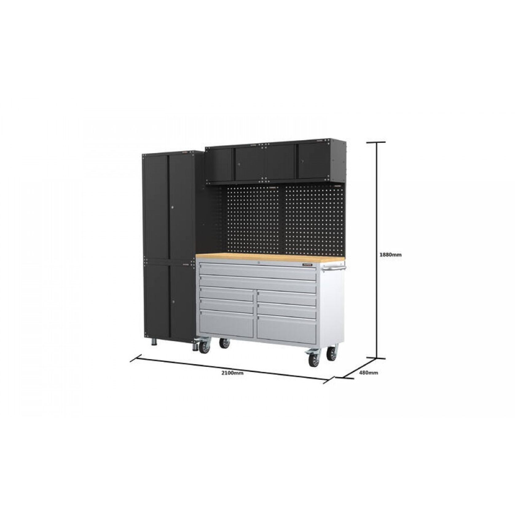 Garage Storage System with Tool Chest Workbench | GS-A7 gallery detail image