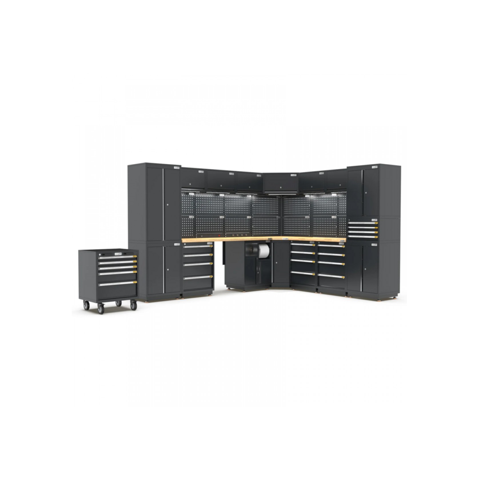 Pro Series Black Garage Storage Cabinet | GS30-COR50P gallery detail image