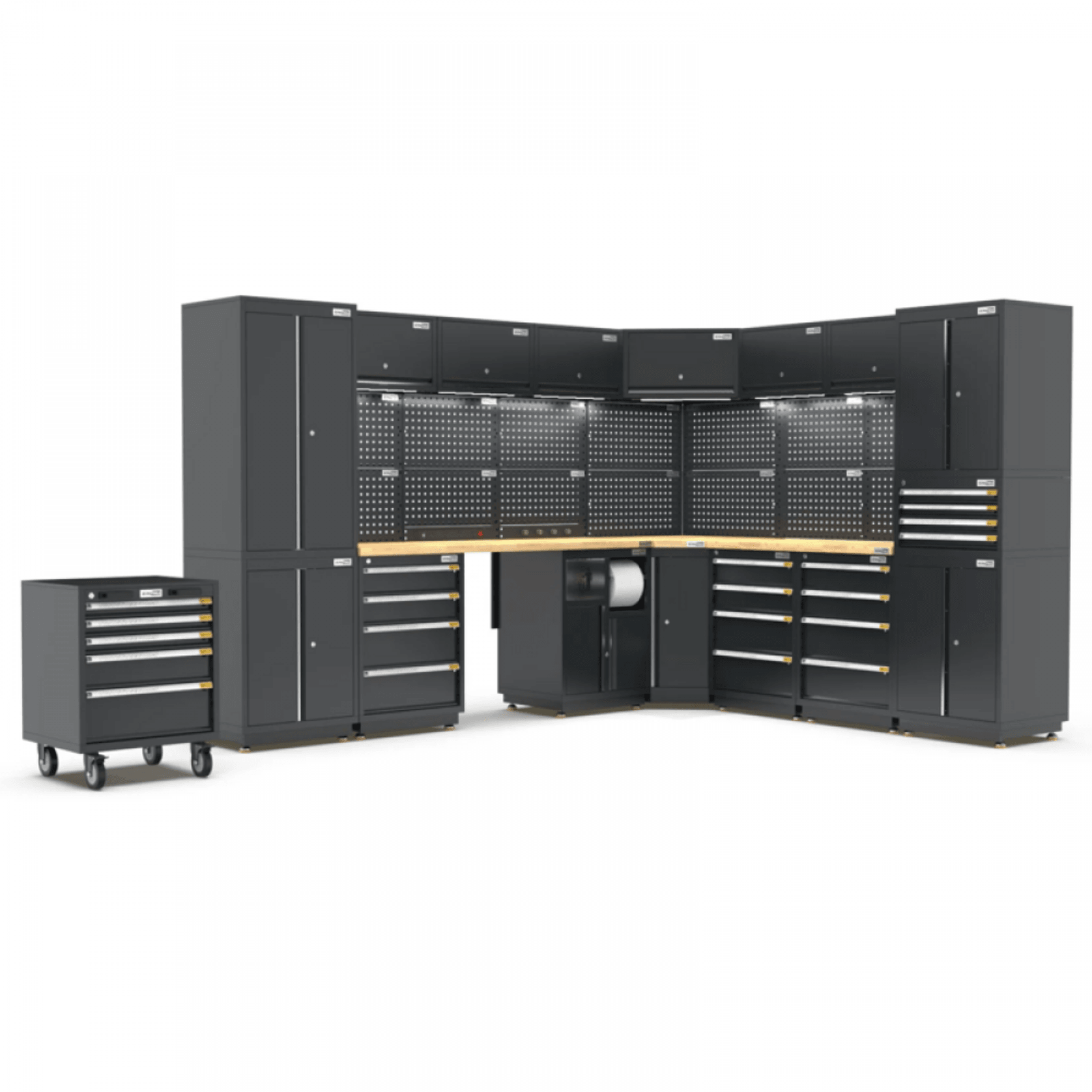 Pro Series Black Garage Storage Cabinet | GS30-COR50P gallery detail image