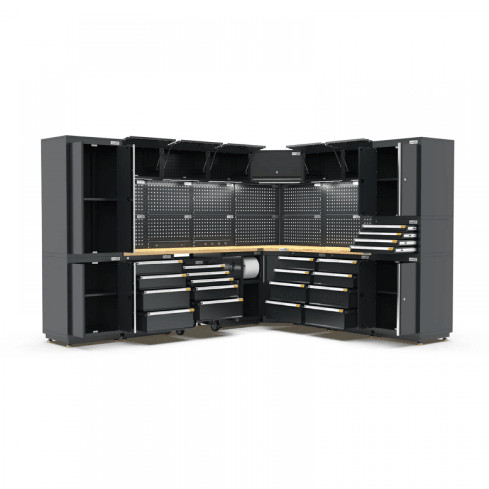 Pro Series Black Garage Storage Cabinet | GS30-COR50P gallery detail image
