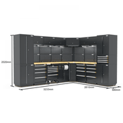 Pro Series Black Garage Storage Cabinet | GS30-COR50P gallery detail image
