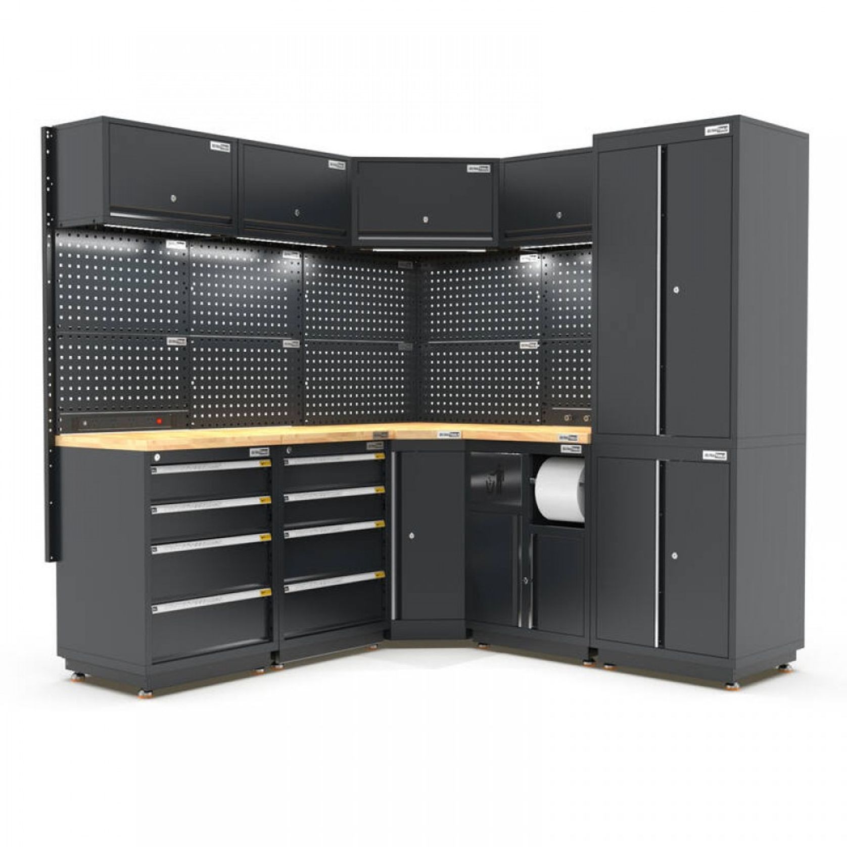Pro Series Black Garage Storage Cabinet | GS30-COR35P gallery detail image