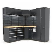 Pro Series Black Garage Storage Cabinet | GS30-COR35P gallery detail image