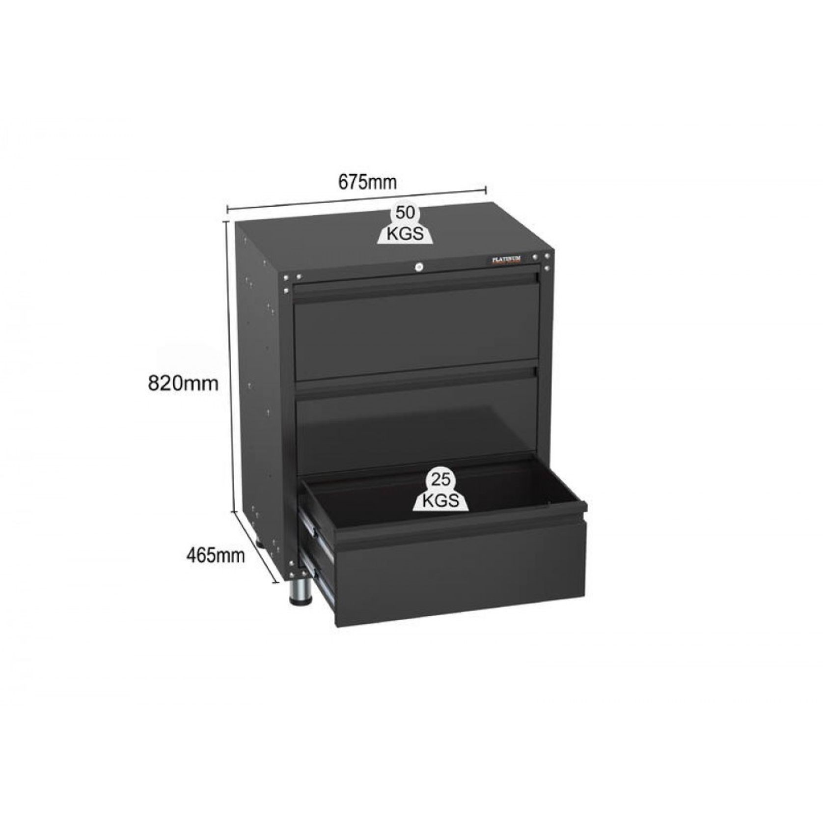 Black Workshop Garage Storage Cabinet Set | GS-D14 gallery detail image